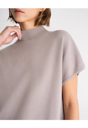 Camiseta Regular Tejido De Punto Habana Mujer Beige