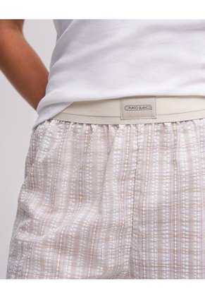 Camiseta + Short De Pijama Surtido Mujer Beige
