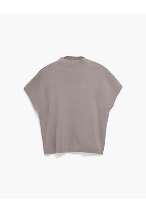 Camiseta Regular Tejido De Punto Habana Mujer Beige