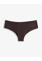 Panty Cachetero Microfibra Encaje Vinotinto Rojo de PUNTO BLANCO