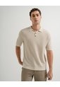 Polo Regular Tejido De Punto Algodón Habana Hombre Beige de PUNTO BLANCO