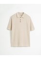 Polo Regular Tejido De Punto Algodón Habana Hombre Beige de PUNTO BLANCO