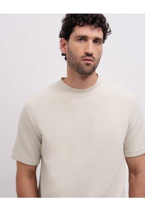 Camiseta Regular Algodón Habana Hombre Beige