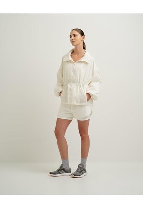 Chaqueta Rompevientos Oversize Habana Mujer Beige
