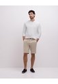 Bermuda Semi Ajustada Habano Hombre Beige de PUNTO BLANCO