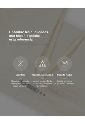 Top Deportivo Soporte Medio Seamless Habano Beige