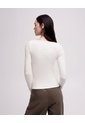 Camiseta Cuello Bandeja Manga Larga Habana Mujer Beige de PUNTO BLANCO