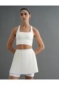 Falda De Tenis Ciclista Interno Blanca Mujer Beige de PUNTO BLANCO