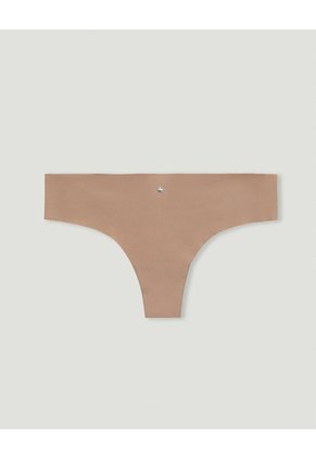 Panty Tipo Tanga Microfibra Invisible Habano Beige