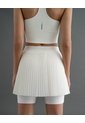 Falda De Tenis Ciclista Interno Blanca Mujer Beige de PUNTO BLANCO
