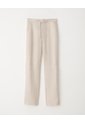 Pantalón Recto Tiro Alto Lino Habano Mujer Beige de PUNTO BLANCO