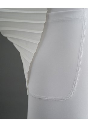 Falda De Tenis Ciclista Interno Blanca Mujer Beige