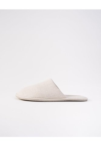 Pantufla Tipo Mule Beige Hombre Beige PUNTO BLANCO