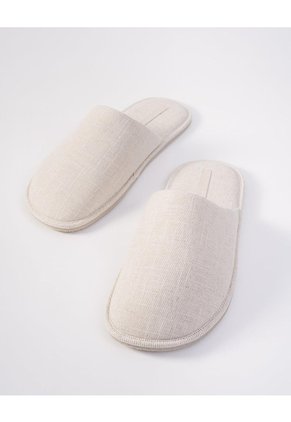 Pantufla Tipo Mule Beige Hombre Beige