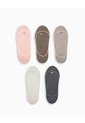 Medias Mujer Baleta Antidelizante En Talón Pack X5 Surtido Multicolor de PUNTO BLANCO