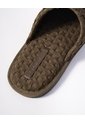 Pantufla Tipo Mule Tejido Waffle Café Hombre Cafe de PUNTO BLANCO