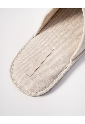 Pantufla Tipo Mule Beige Hombre Beige