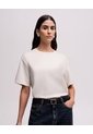 Camiseta Confort Regular Tacto Suave Habano Mujer Beige de PUNTO BLANCO