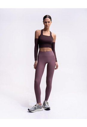 Crop Top Deportivo Soporte Alto Seamless Vino Tinto Rojo