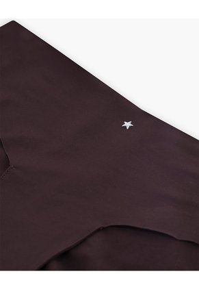 Panty Cachetero Microfibra Invisible Vinotinto Rojo