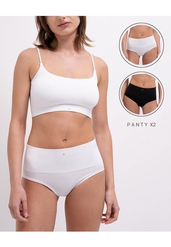 Panty Clasico Seamless Tiro Alto X2unds Surtido Multicolor PUNTO BLANCO