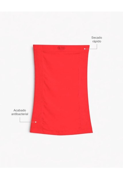 Cuello Deportivo Microfibra Rojo Unisex Rojo