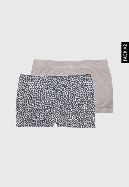 Pantie x2 Negro-Beige PUNTO BLANCO Tic Tac!