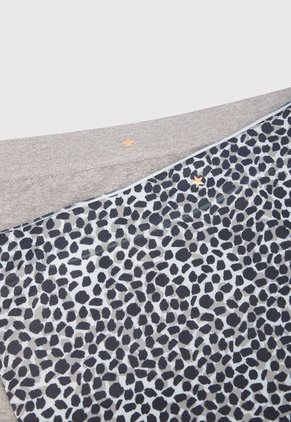 Pantie x2 Negro-Beige PUNTO BLANCO Tic Tac!