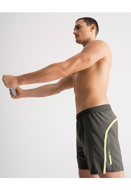 Pantaloneta Deportiva Secado Rápido Verde Hombre Verde