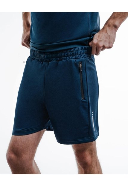 Pantaloneta Deportiva Control Humedad Azul Hombre Azul