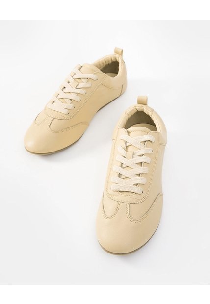 Tenisen Cuero Amarillo Mujer Amarillo