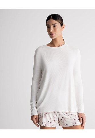 Camibuso Oversize Rib Algodón Blanco Mujer Blanco PUNTO BLANCO