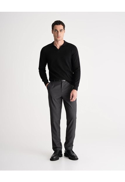 Pantalón Recto Gris Hombre Gris