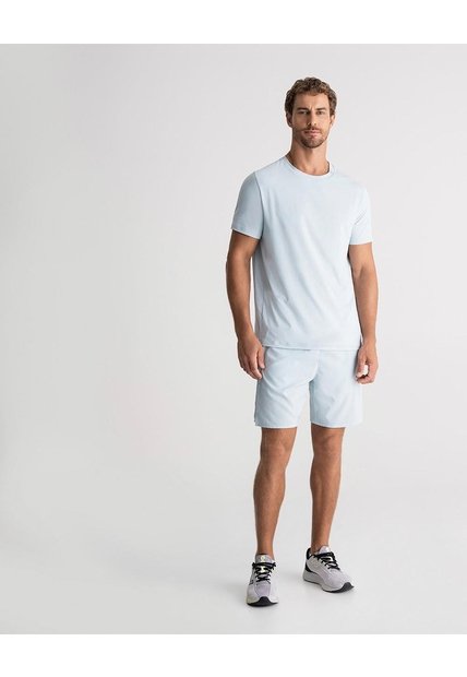 Camiseta Deportiva Control Humedad Azul Hombre Azul