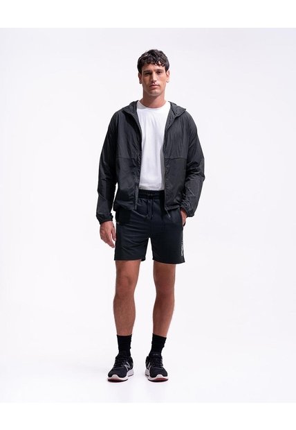 Pantaloneta Deportiva Control Humedad Negra Hombre Negro