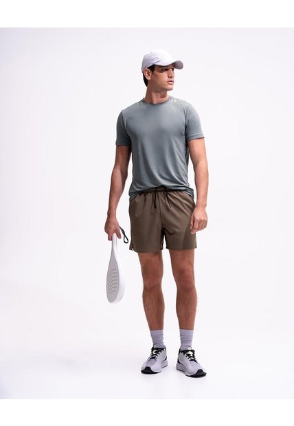 Pantaloneta Deportiva Malla Interna Café Hombre Cafe
