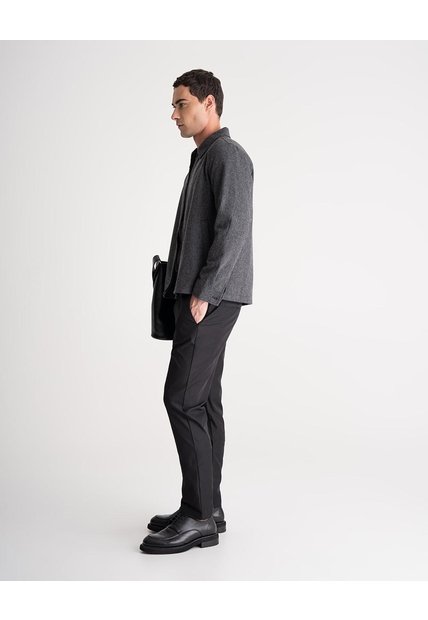 Pantalón Regular Negro Hombre Negro