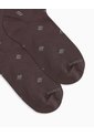 Medias Hombre Largas Formal Café Figuras de PUNTO BLANCO
