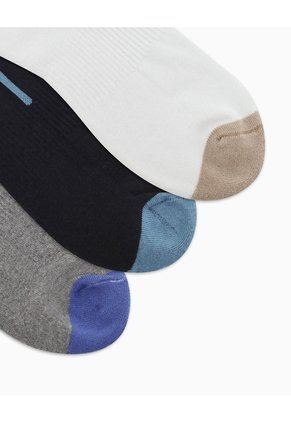 Medias Deportivas Hombre Tobilleras Cortas Acolchadas Pack X3 Surtido