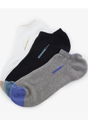 Medias Deportivas Hombre Tobilleras Cortas Acolchadas Pack X3 Surtido