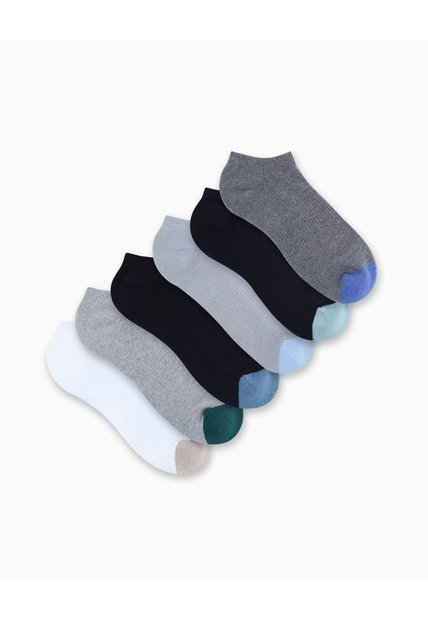 Medias Hombre Tobillera Corta Acolchada Pack X6 Surtido