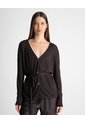 Buzo Tipo Kimono Tejido De Punto Café Mujer Cafe de PUNTO BLANCO