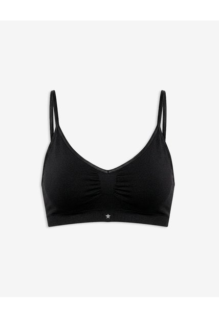 Top Soporte Ligero Seamless Copas Removibles Negro Negro