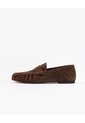 Mocasín Cuero Gamuza Café Mujer Cafe de PUNTO BLANCO