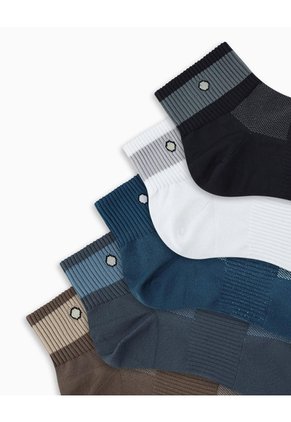 Medias Deportivas Hombre Tobillera Microfibra Pack X5 Surtido