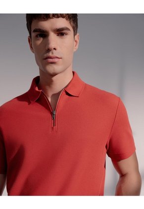 Polo Regular Algodón Roja Hombre Rojo