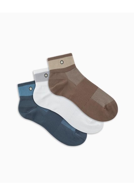Medias Deportivas Hombre Tobillera Microfibra Pack X3 Surtido