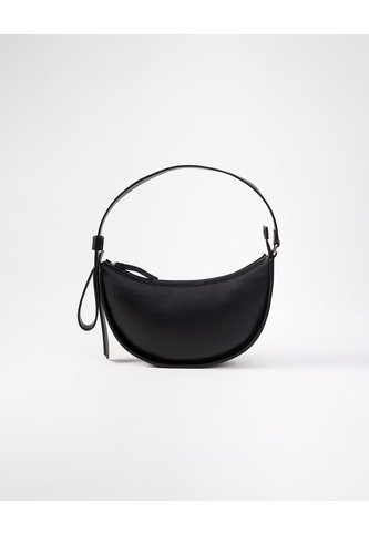 Bolso Media Luna Negro Mujer PUNTO BLANCO
