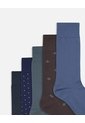 Medias Hombre Largas Formales Pack X5 Surtido de PUNTO BLANCO