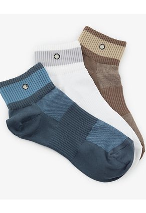 Medias Deportivas Hombre Tobillera Microfibra Pack X3 Surtido